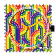 STAMPS Uhr Retro Rainbow