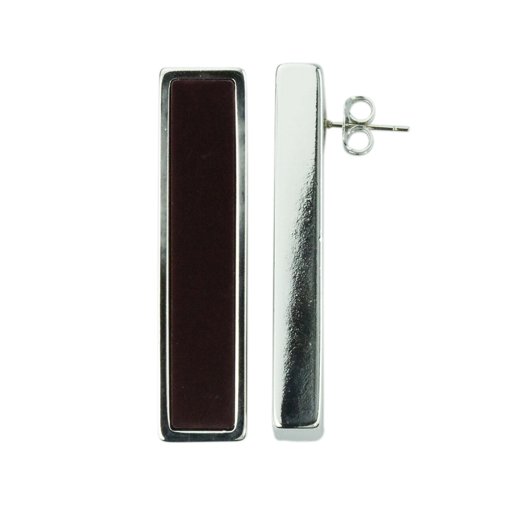 Earring-Milano-Bordeaux