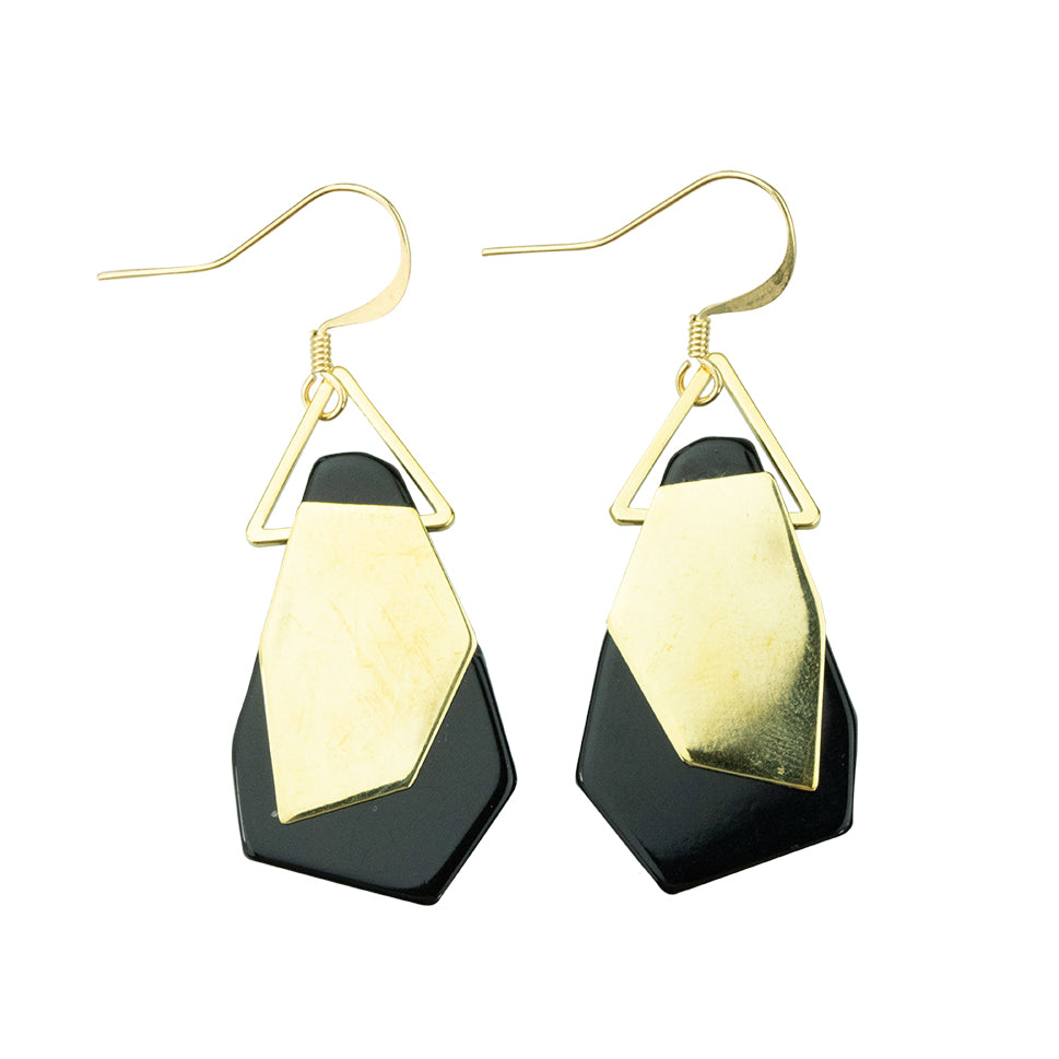 Earring-Shapeless-Black