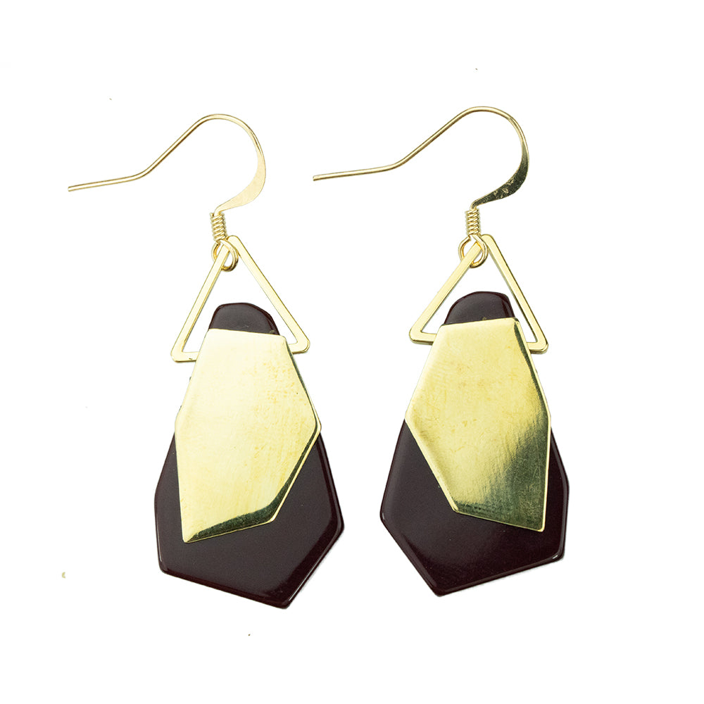 Earring-Shapeless-Bordeaux