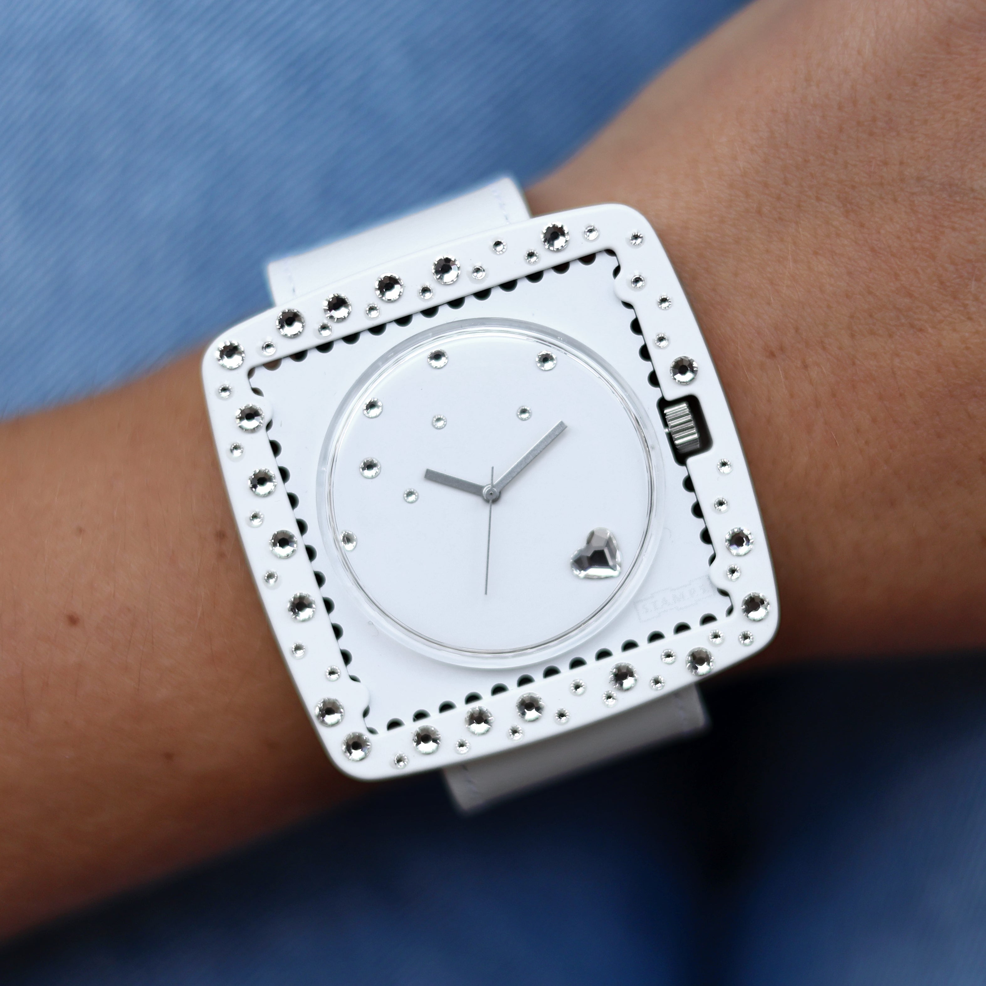 STAMPS_Watch_Diamond_Funky_WHite